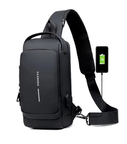 New  Backpack USB Anti-Theft  Chest Bag with Anti-Theft Password Lock