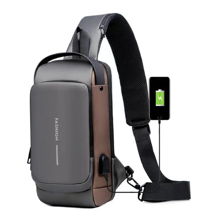 New  Backpack USB Anti-Theft  Chest Bag with Anti-Theft Password Lock