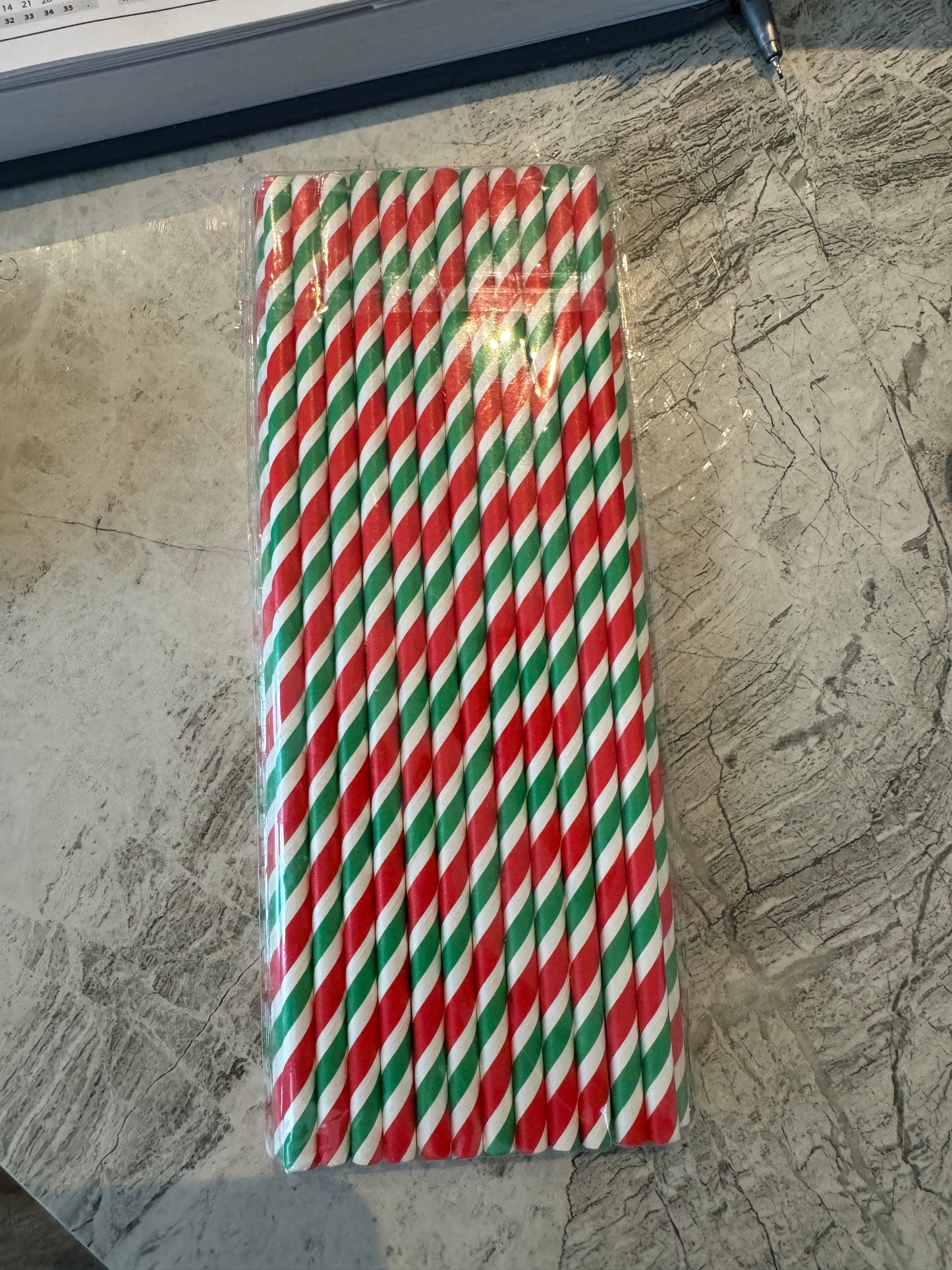 Christmas straws